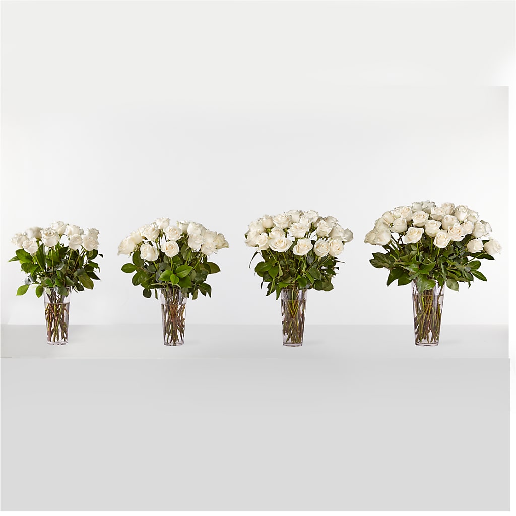 Long Stem White Rose Bouquet – Sahotra Floral Company Llc, Albuquerque NM