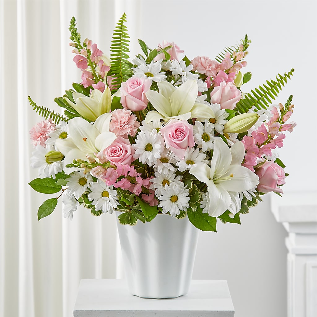 Soft Touch Tabletop Basket – Sahotra Floral Company Llc, Albuquerque NM
