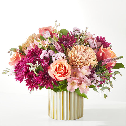 Berry Cobbler Bouquet with Ivory Vase –  Sahotra Floral Company Llc, Albuquerque NM