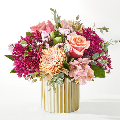 Berry Cobbler Bouquet with Ivory Vase –  Sahotra Floral Company Llc, Albuquerque NM