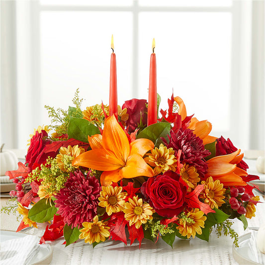 Autumn's Embrace Centerpiece –  Sahotra Floral Company Llc, Albuquerque NM