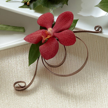 Red Mokara Boutonniere –  Sahotra Floral Company Llc, Albuquerque NM